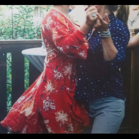 Free People Eyes on You Floral Dress in Poppy - Picture 10 of 10